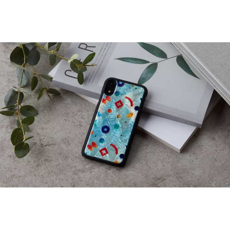 iKins suojakotelo iPhone XR – musta Poppin Rock -kuvio