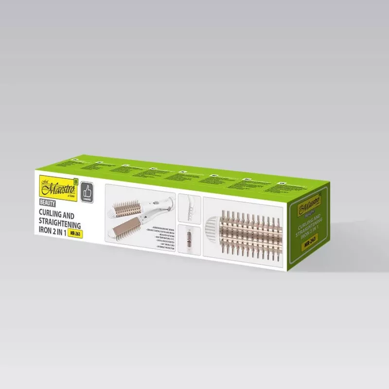 Maestro MR-263 2-in-1 kiharrin ja hiustensuoristaja