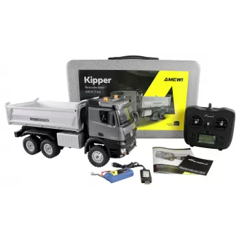 Kippiauto Amewi 22685 kauko-ohjattu mittakaava 1:14, sähkömoottori, Li-Ion 2500 mAh