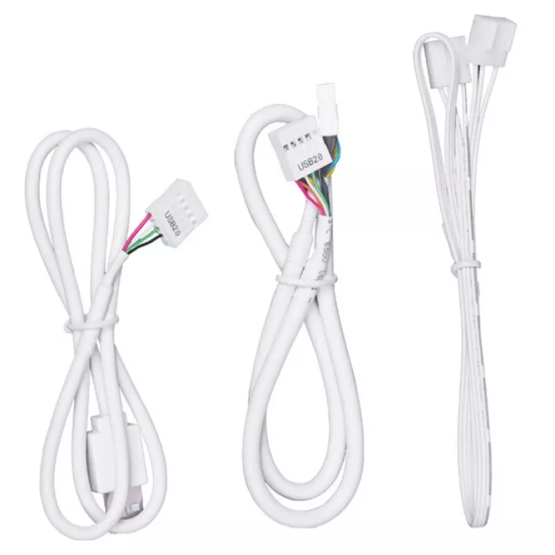 USB- ja PWM-keskitin Lian Li EDGE HUB EG-HUB01W — 4× USB, 6× PWM, valkoinen