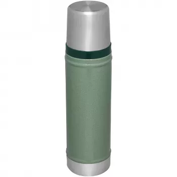 Termospullo STANLEY The Legendary Classic Bottle 0,6 l vihreä – tyhjiöeristetty pullo, 600 ml