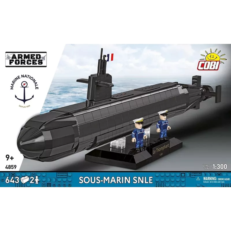 Cobi Blocks Sous-Marin SNLE rakennussarja — 643 osaa