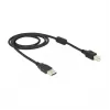 USB-kaapeli DeLOCK 83566 USB 2.0 1 m USB A USB B musta