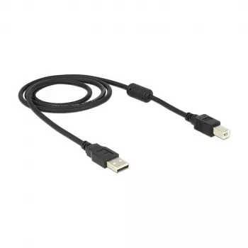 USB-kaapeli DeLOCK 83566 USB 2.0 1 m USB A USB B musta