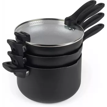 Kattilasarja Russell Hobbs RH01840EU7 – 4-osainen pinottava, metallinen marmoroitu