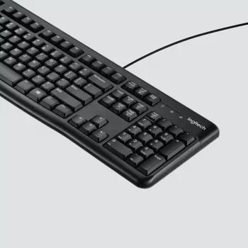 Logitech Desktop MK120 yhdistelmä, musta, johdollinen, sveitsiläinen asettelu, 920-002504
