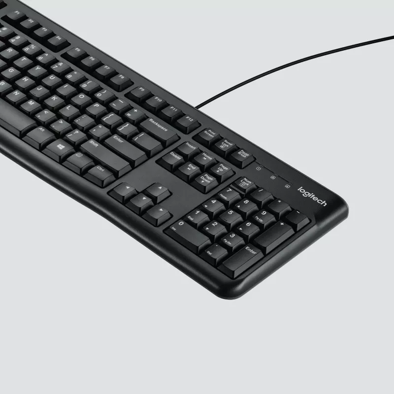 Logitech Desktop MK120 yhdistelmä, musta, johdollinen, sveitsiläinen asettelu, 920-002504