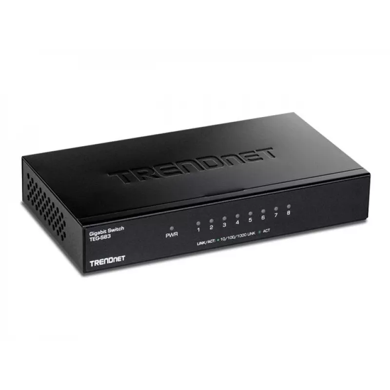 TRENDNET 8-porttinen Gigabit-kytkin metallikotelolla