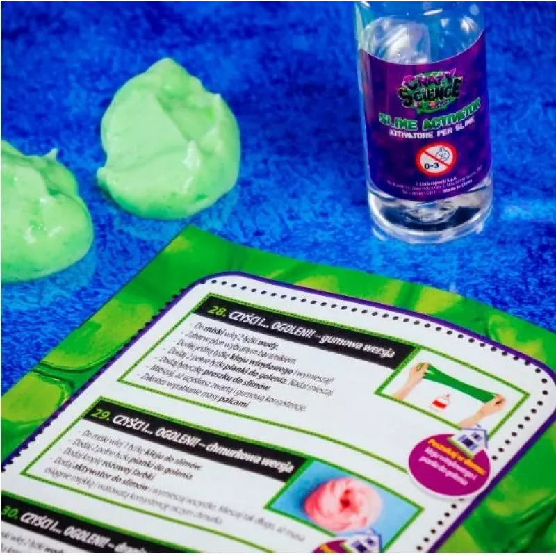 Liscianigiochi tiedesarja Crazy Science Slime Chameleon 304-PL89246 – opetuksellinen limakokeilusarja