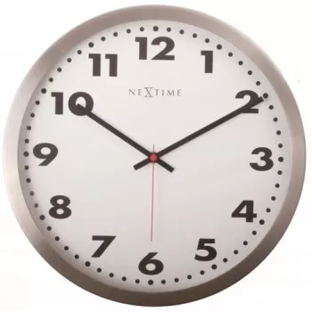 NeXtime seinäkello 2521 Arabic, Ø33 cm, valkoinen