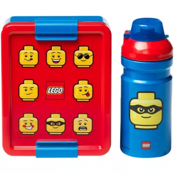 Lounassarja LEGO 40580001 Bright Blue – lasten eväsrasia ja juomapullosarja