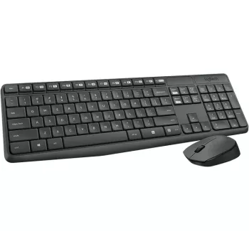 Logitech MK235 langaton näppäimistö ja hiiri yhdistelmä täysikokoinen harmaa
