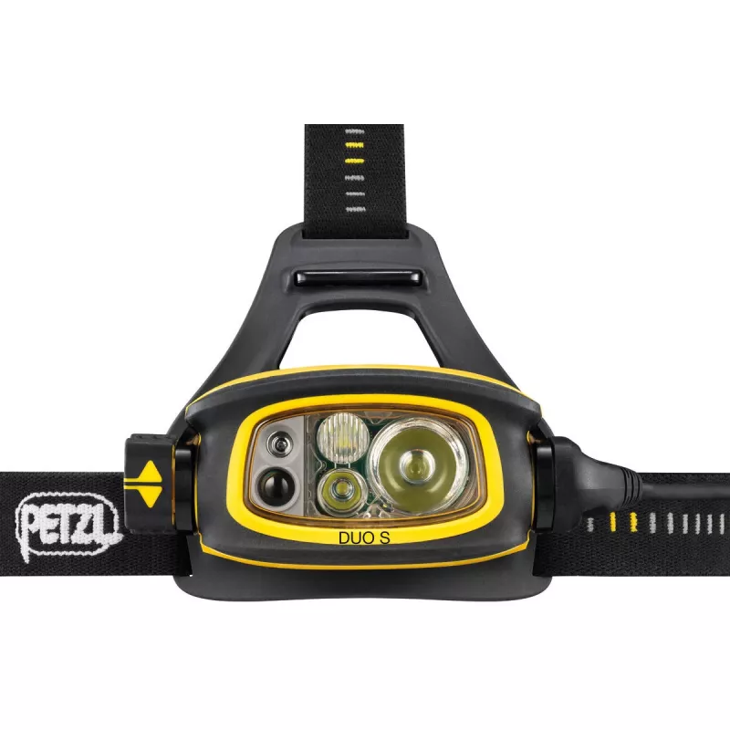Petzl Duo S -otsalamppu musta keltainen