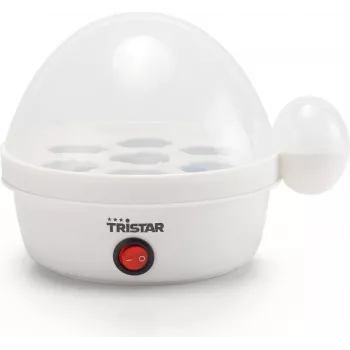 Munankeitin Tristar EK-3074 — kapasiteetti 7 munaa, 350 W, läpinäkyvä/valkoinen