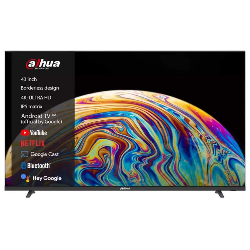Dahua Technology DHI-LTV43-SD400 TV 108 cm (42,5 inch) 4K Ultra HD Smart TV Wi-Fi musta 260 cd/m²