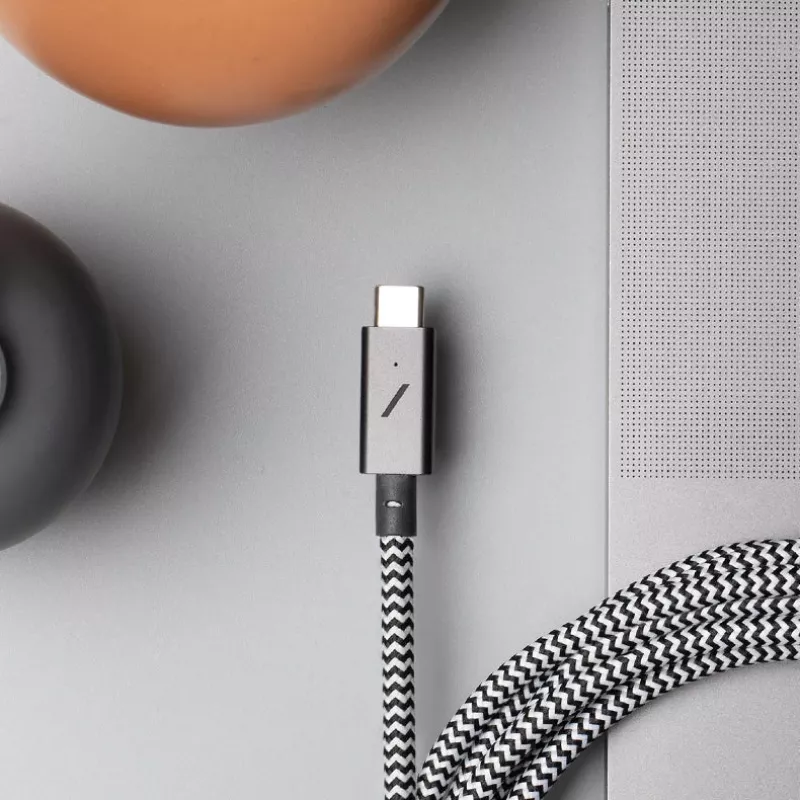 Kaapeli USB-C - USB-C Native Union Belt Cable Pro 240W, 2,4 m, USB 2.0, 0,48 Gbit/s, vihreä