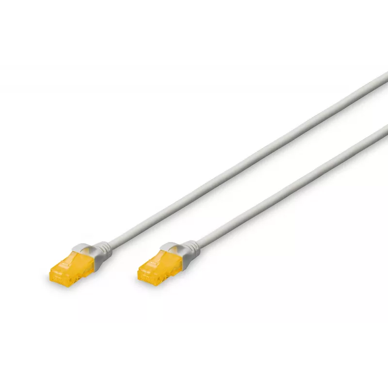 DIGITUS CAT 6A U/UTP ohut patch-kaapeli RJ-45 Cat6a 2m harmaa