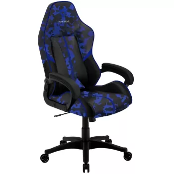 Pelituoli thunder x3 BC1 Camo Blue korkeussäädettävällä ja kallistuvalla istuimella