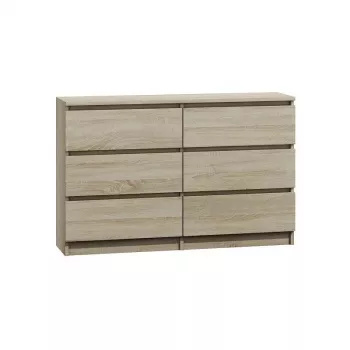 Lipasto Top e Shop M6 120 SON 2x3, tammi, 6 laatikkoa, 1200×300×770 mm