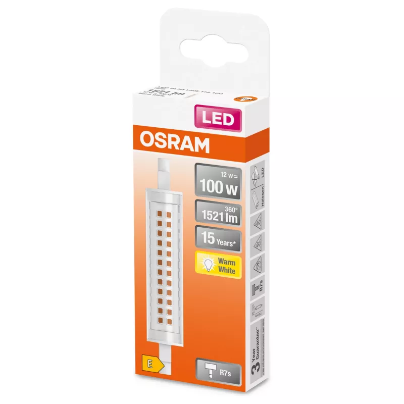 LEDvance Osram ohut LINE LED-lamppu 12 W R7s 1521 lm 2700 K