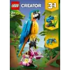 LEGO rakennussarja Exotischer Papagei 31136 — Creator-näyttömalli, 253 osaa, 220×120×110 mm