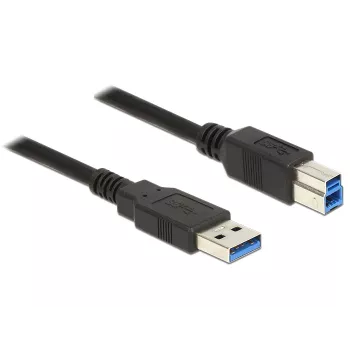 Delock 85068 USB 3.0 -kaapeli, USB Type-A -uros – Type-B -uros, 2 m, musta