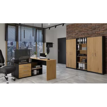 Topeshop OLIV 2D ANT/ART KPL kirjahylly