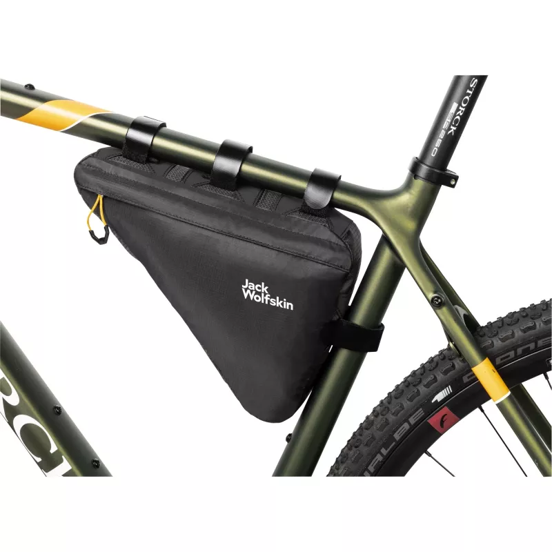 Morobbia Triangle Bag, pyöräkori/-laukku (musta, yläputkilaukku 2 L)