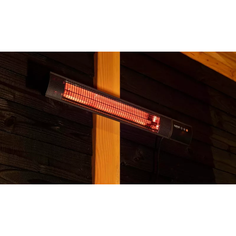 Infrapunalämmitin SUNRED RD-DARK-25, 2500 W, seinäasennus, IP55, musta