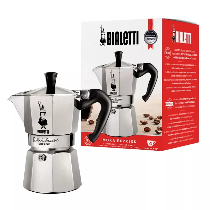 Bialetti Moka Express mokkapannu 0,23 L alumiini