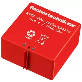 Akkulaturi Fischertechnik 34969 NiMH 1500mAh 8,4V musta punainen