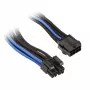 Silverstone EPS 8-Pin EPS/ATX 4+4-Pin kaapeli, 300 mm - musta/ (SST-PP07-EPS8BA)