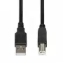 iBox IKU2D USB-kaapeli 3 m USB 2.0 USB A USB B musta