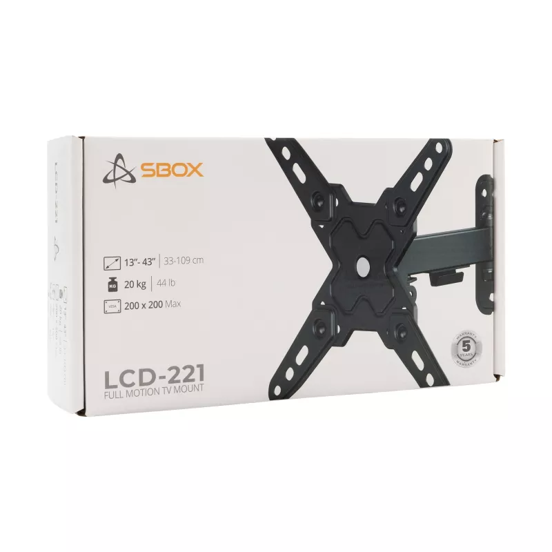 SBOX LCD-seinäteline LCD-221-2 13–43