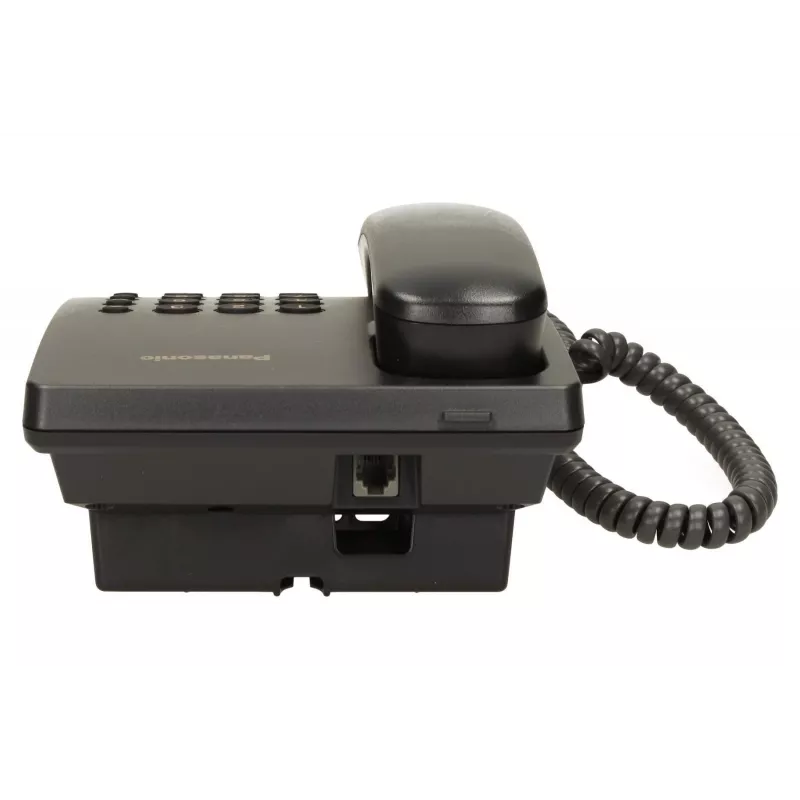 Johdollinen puhelin Panasonic KX-TS500 musta, numeronäyttö ja kaiutin