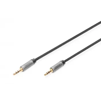 Digitus ääniliitäntäkaapeli 3,5 mm plugi - 3,5 mm plugi 1,8 m musta