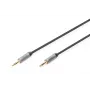 Digitus ääniliitäntäkaapeli 3,5 mm plugi - 3,5 mm plugi 1,8 m musta