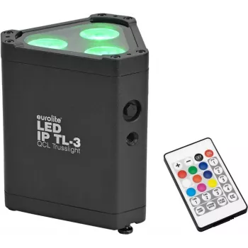 LED IP-valonheitin EUROLITE TL-3 QCL (malli 51914270) — säänkestävä lava-/arkkitehtuurivalonheitin