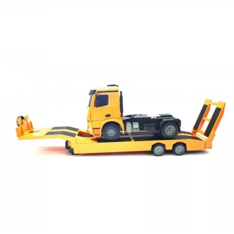 Double E 1/20 mittakaava valmiiksi koottu RC Mercedes-Benz Arocs lavettiyhdistelmä