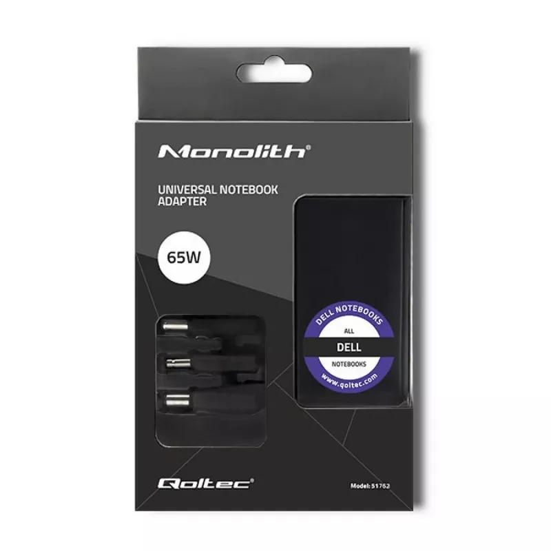 Virtalähde invertteri Qoltec 51762 65W musta