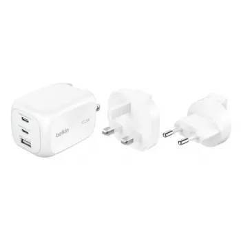 Seinä laturi Belkin BOOSTCHARGE 100W 2C1A WCH016HQWH vaihdettavalla pistokkeella