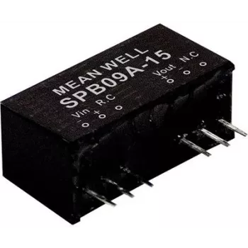 Virtalähde/jännitemuunnin mean well SPB09A-12, 9 W, 12 V, 0,75 A