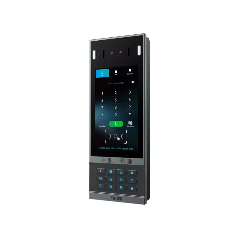 Fanvil i67 videopuhelin-ovipuhelin 2 MP 17,8 cm (7 inch) musta, harmaa