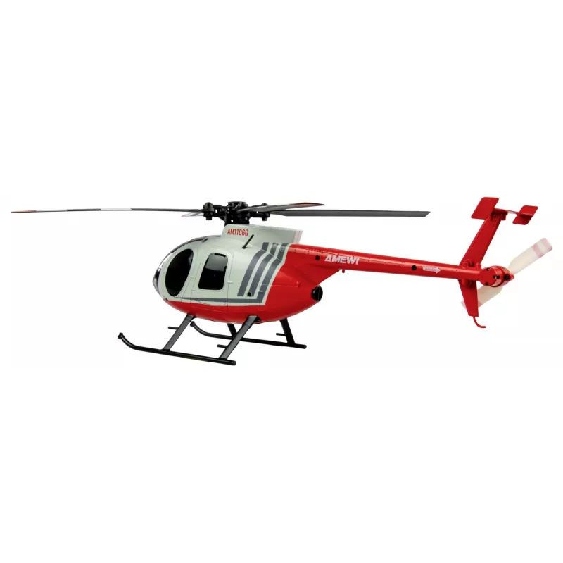Amewi RC-helikopteri MD500 Li-Po akku 350mAh hopea/punainen (25354)