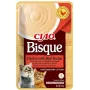 Märkä kissanherkku INABA Ciao Bisque — kana ja nauta, 40 g pussi, viljaton, sokeriton