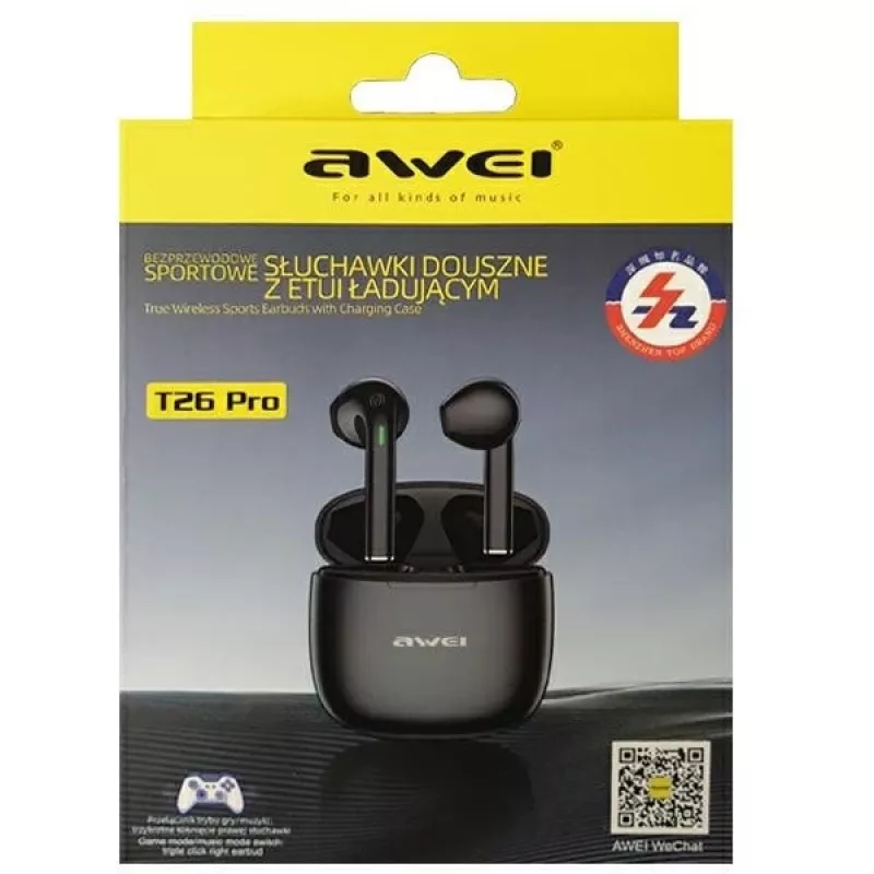 Kuulokkeet Wireless Awei T26 Pro musta
