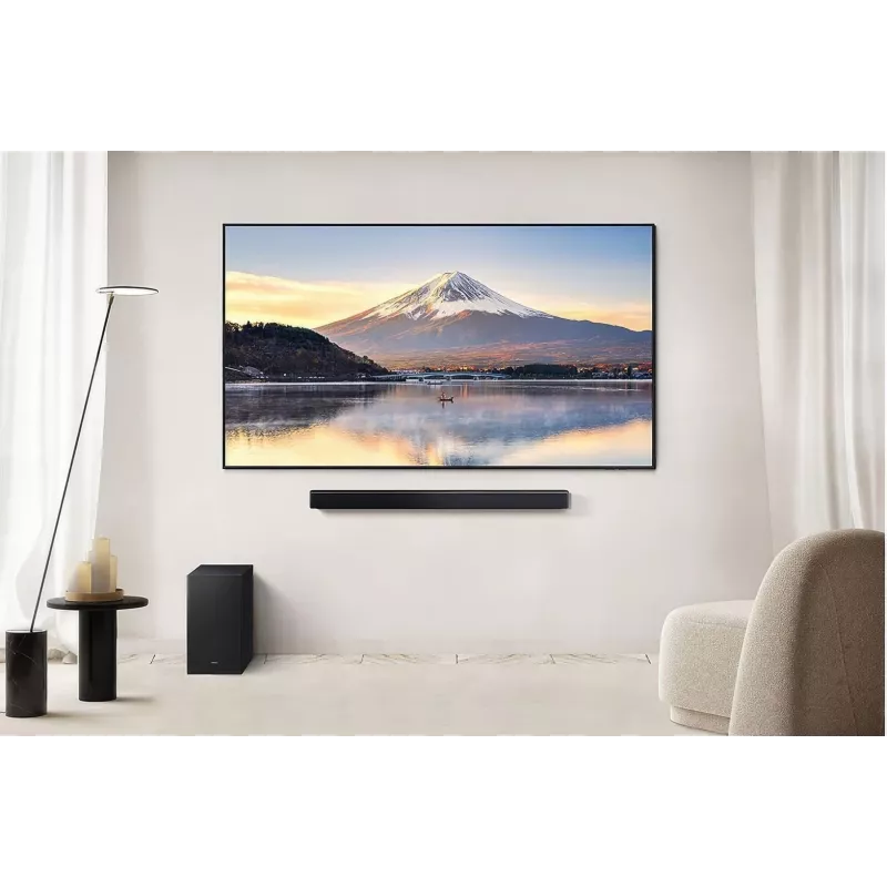 Soundbar Samsung HW-B450F/EN 2.1-ch Bluetooth langattomalla subwooferilla, 300 W RMS, Dolby Audio, ARC