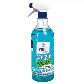 Lasi- ja laattapuhdistusaine Mill CLEAN Umyje, 1,22 L, ikkunoille, peileille ja keramiikalle