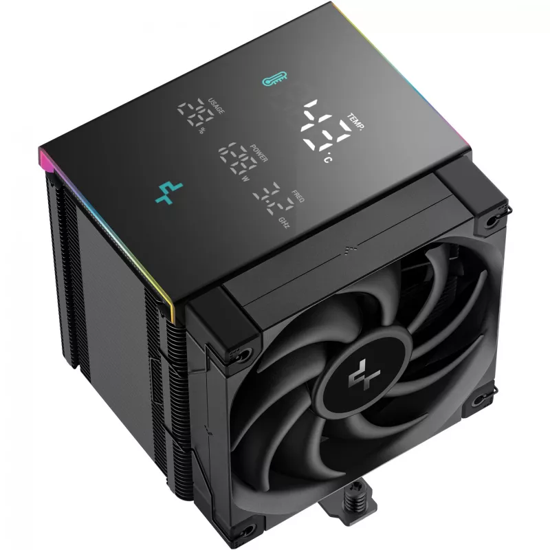 Ilmajäähdytin DeepCool AK500 Digital Pro 12 cm musta Fluid-Dynamic-laakeri