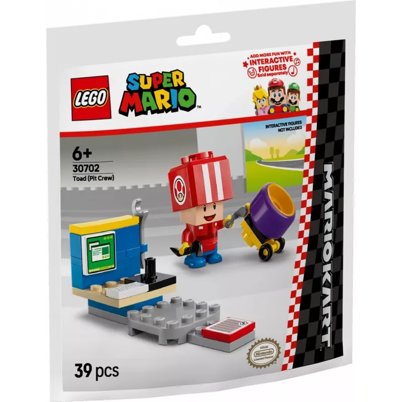 LEGO lelu Mario Kart Toad Pit Crew polybag 30702 pieni setti minihahmo lisävarusteet